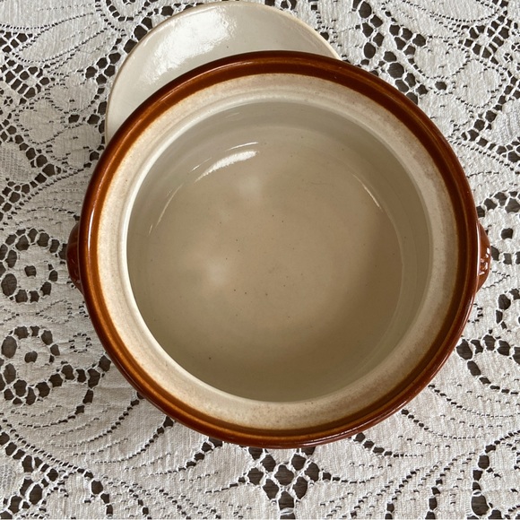 Rare Vintage Langley Pottery 1.5 pint British HotSpot Ovenware Crock/Pot - Picture 4 of 12